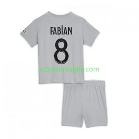 Divisa di Calcio Paris Saint Germain Fabian 8 Bambino Trasferta 2022/2023